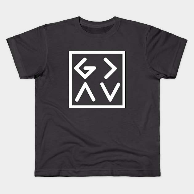 God is greater than highs and lows Kids T-Shirt by JollyCoco